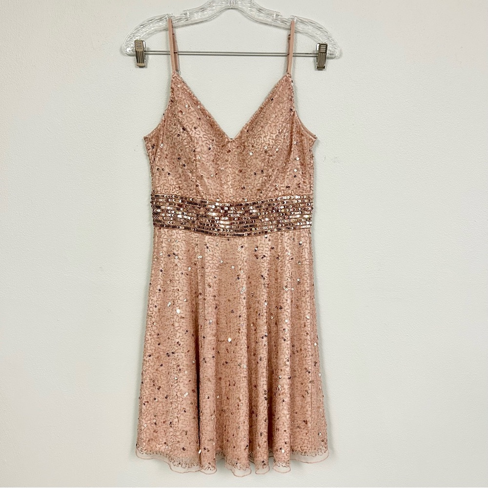 ASHLEY LAUREN ☺️ Sequined Mini Dress - Size 8